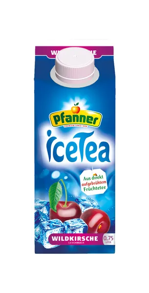Ledus tēja PFANNER, ar ķiršu garšu, 0.75l