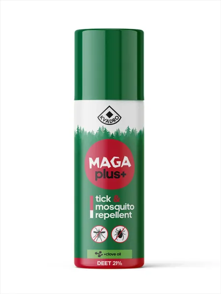 Līdzeklis pret odiem, ērcēm MAGA Plus, Deet 20% + Krustnagliņa, 150ml