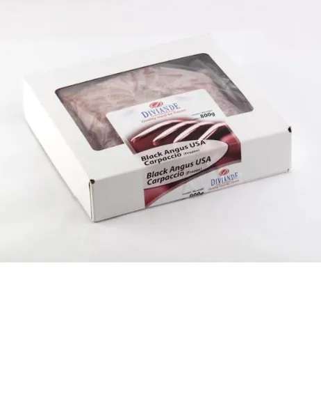 Liellopa gaļas karpačo "Black Angus", USA, 10x80g, saldēta