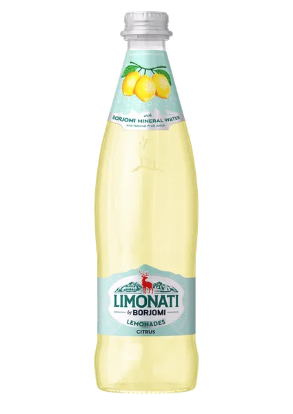 Limonāde LIMONATI by BORJOMI, citrusaugļu, stiklā, 0.5l (DEP)