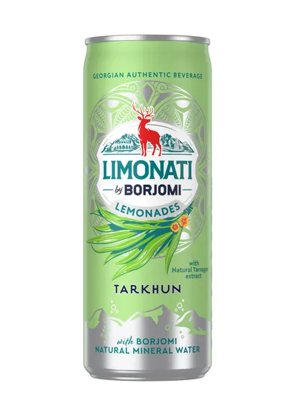 Limonāde Limonati by BORJOMI, tarhūns, bundžā, 0.33l (DEP)