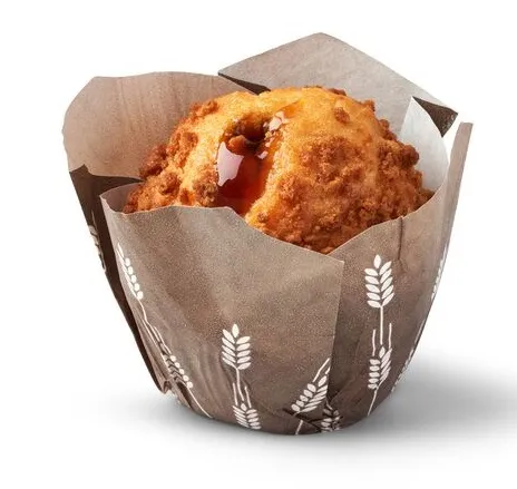 Mafins ar kļavu sīrupa garšas pildījumu un cepumu drumstalām, 35x90 g, Lantmännen Unibake