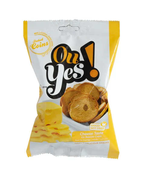 Maizes grauzdiņi OU YES! ar siera garšu, 75g