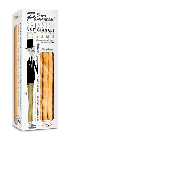 Maizes standziņas BUON PIEMONTESI Sesamo ar sezamu un rīsu miltiem, 180g