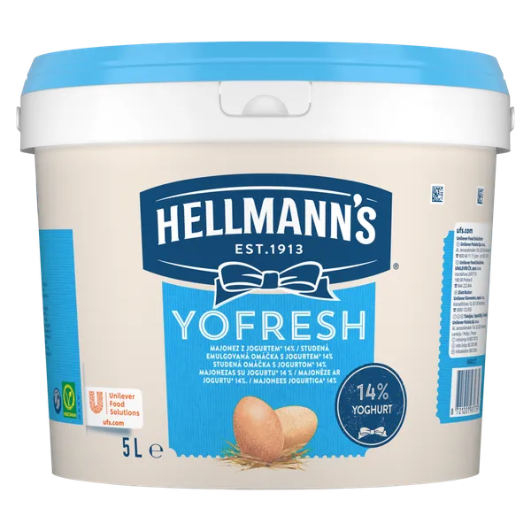 Majonēze HELLMANN'S, Yofresh, 24%, 5 l