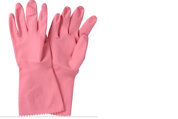 Mājsaimniecības cimdi lateksa ABENA, rozā, kokvilnas oderis, S izm., 1 pāris