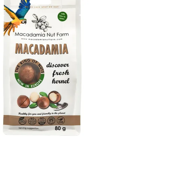 Makadāmijas rieksti MACADAMIA NUT FARM  čaumalā, 80g