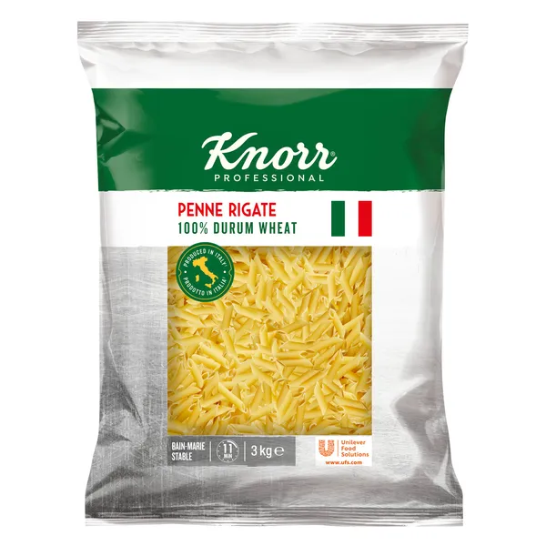Makaroni Penne Rigate KNORR Professional, 3kg