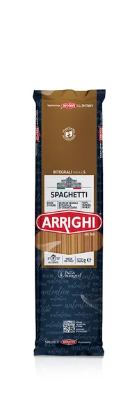 Makaroni spageti pilngraudu ARRIGHI Nr.5, 500g