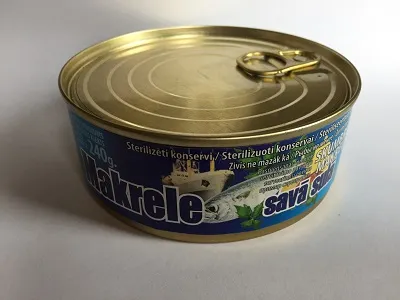 Makrele savā sulā 240g/192g