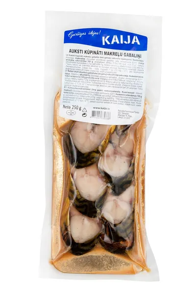 Makreles bez galvas auksti kūpinātas 250g