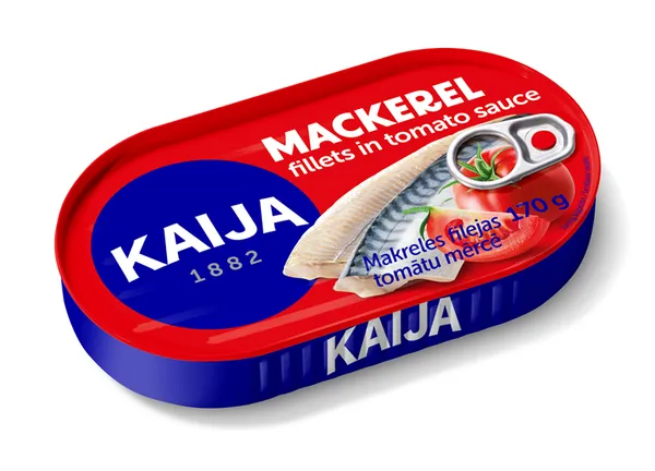 Makreles filejas tomātu mērcē KAIJA, 170 g