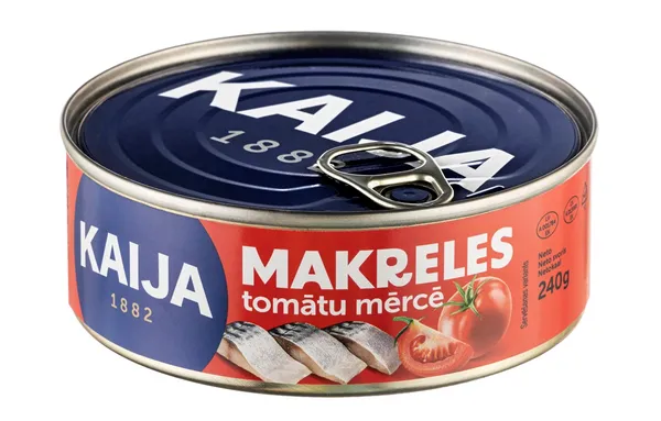 Skumbrija tomātu mērcē 240g EO Kaija