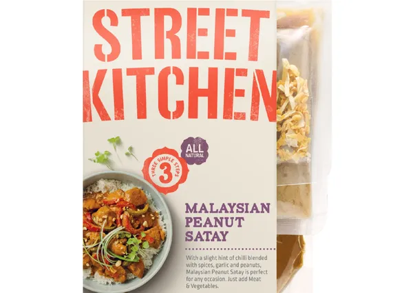Malaiziešu satē wok mērces komplekts STREET KITCHEN, 255g