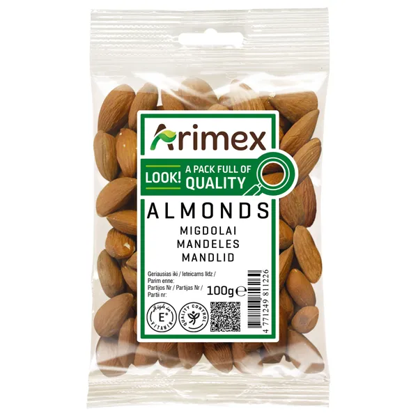 Rieksti mandeles Arimex 100g