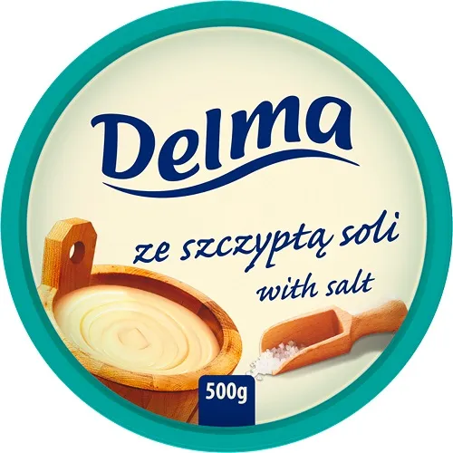 Margarīns Delma ar zemu tauku saturu un sāli 450g