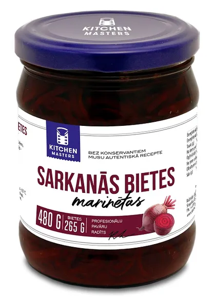 Bietes marinētas Kitchen Master 480g