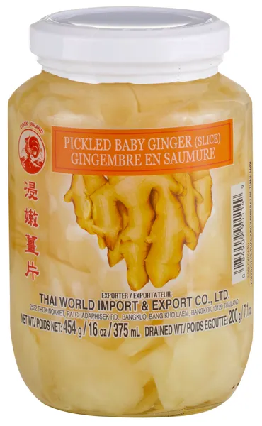 Marinēts jaunais ingvers COCK, šķēlītēs, 454g
