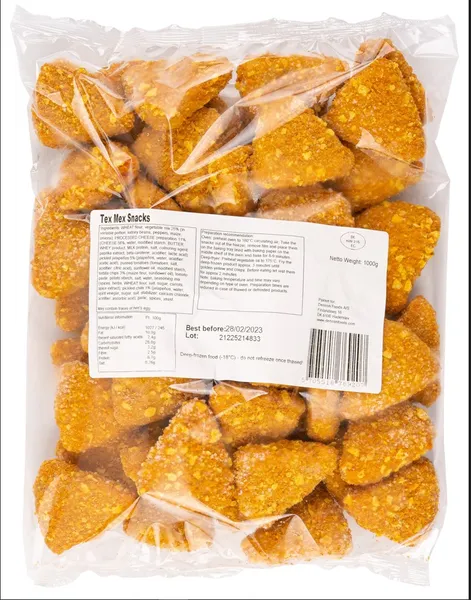 Meksikāņu uzkoda ar dārzeņiem Tex Mex, 1kg. Saldēta