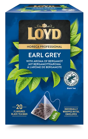 Melnā tēja LOYD Pyramids Early Grey, 20x2 g
