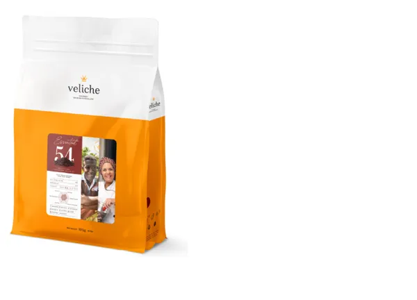 Melnā šokolāde VELICHE, 54%, 10kg