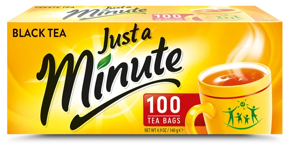 Melnā tēja JUST A MINUTE, 100x1,4g
