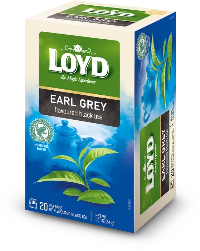 Melnā tēja LOYD Earl Grey, 20x1,7 g