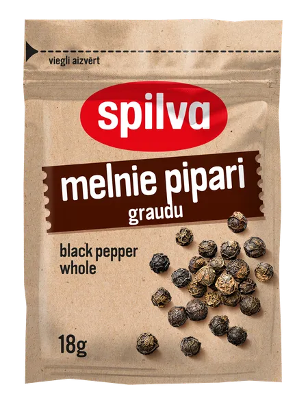 Melnie graudu pipari SPILVA, 18g