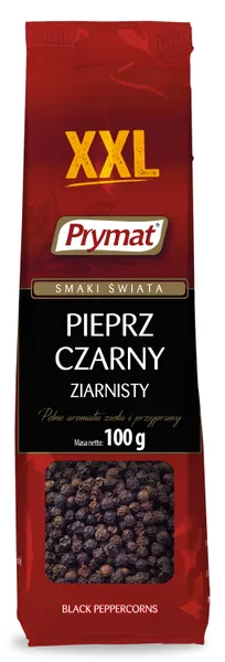 Melnie pipari graudu PRYMAT, XXL, 100g