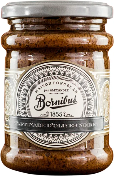 Melno un zaļo olīvu pasta BORNIBUS, 250g
