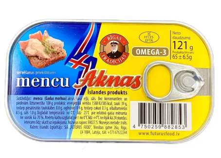 Mencu aknas RĪGAS TRADĪCIJAS, savā eļļā, 121g