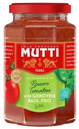 Mērce pastai Mutti ar baziliku 400g