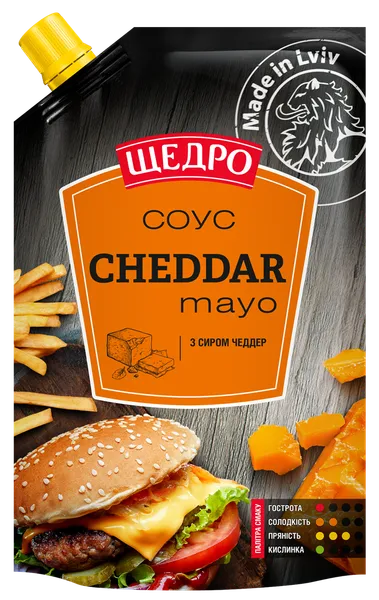Mērce SCHEDRO ar Čedaras siera garšu, 180g