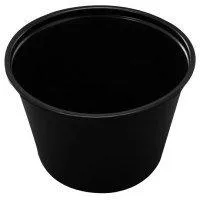 Mērces trauks v/l, melns, 110ml, 1kg, 250gab