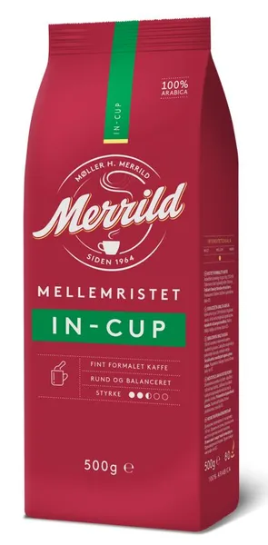 Kafija malta Merrild in-cup 500g
