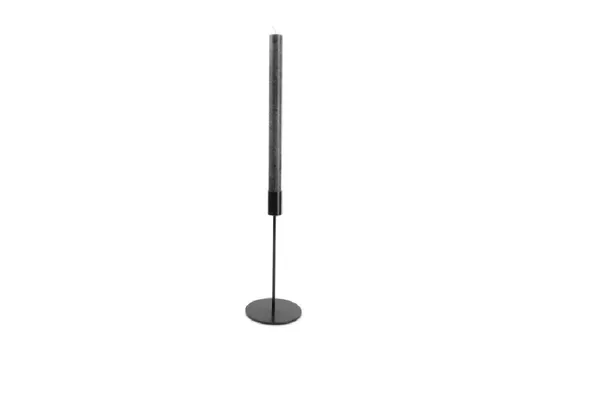 Metāla svečturis, melns D 10 cm, H 20 cm