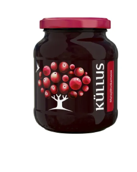 Meža dzērveņu ievārījum KULLUS, ar ogām, 400g