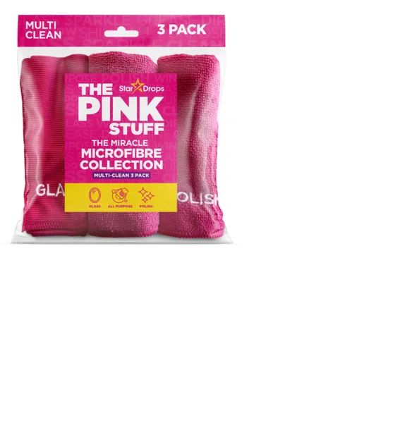 Mikrošķiedras lupatiņa THE PINK STUFF, 3gab