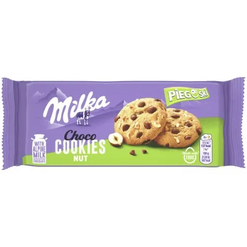 MILKA Choco cepumi ar riekstiem 135g