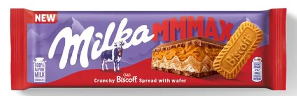 MILKA Crunchy Biscoff Creme with Wafer chocolate, 275g