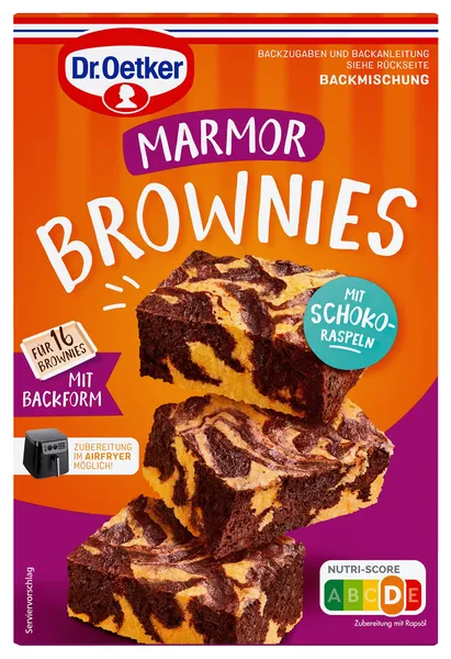 Miltu maisījums marmora braunijam Dr. Oetker 456g