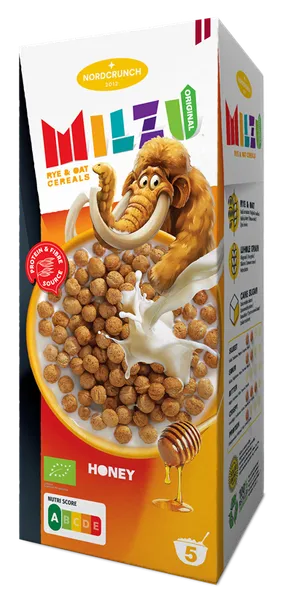 Rudzu un auzu bumbiņas ar medu Organic 150g, Milzu Originals