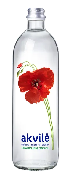 Minerālūdens AKVILE, viegli gāzēts, stiklā, 0,75l (DEP) (puķes)