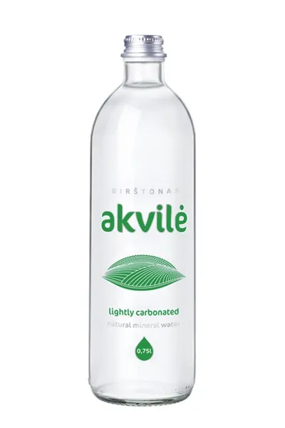 Minerālūdens AKVILE, viegli gāzēts, stiklā, 0,75l (DEP)