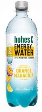 Minerālūdens HOHES C Energy Apelsīns-marakuja, 0.75l (DEP)