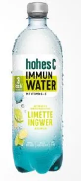Minerālūdens HOHES C Immun Laima-ingvera, 0.75l (DEP)
