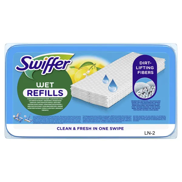 Mitrās salvetes SWIFFER, uzpilde, 24 gab