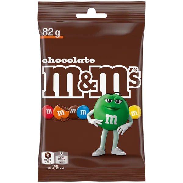 M&M's Chocolate pouch bag 82g NEW
