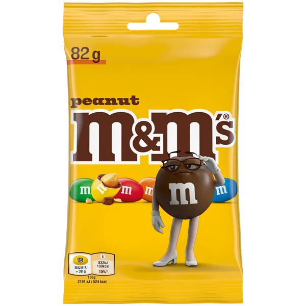M&M's Peanut pouch bag 82g NEW