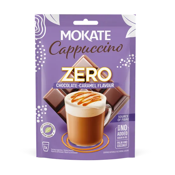 MOKATE CAPPUCCINO ZERO Šokolādes/karameļu garša 20g